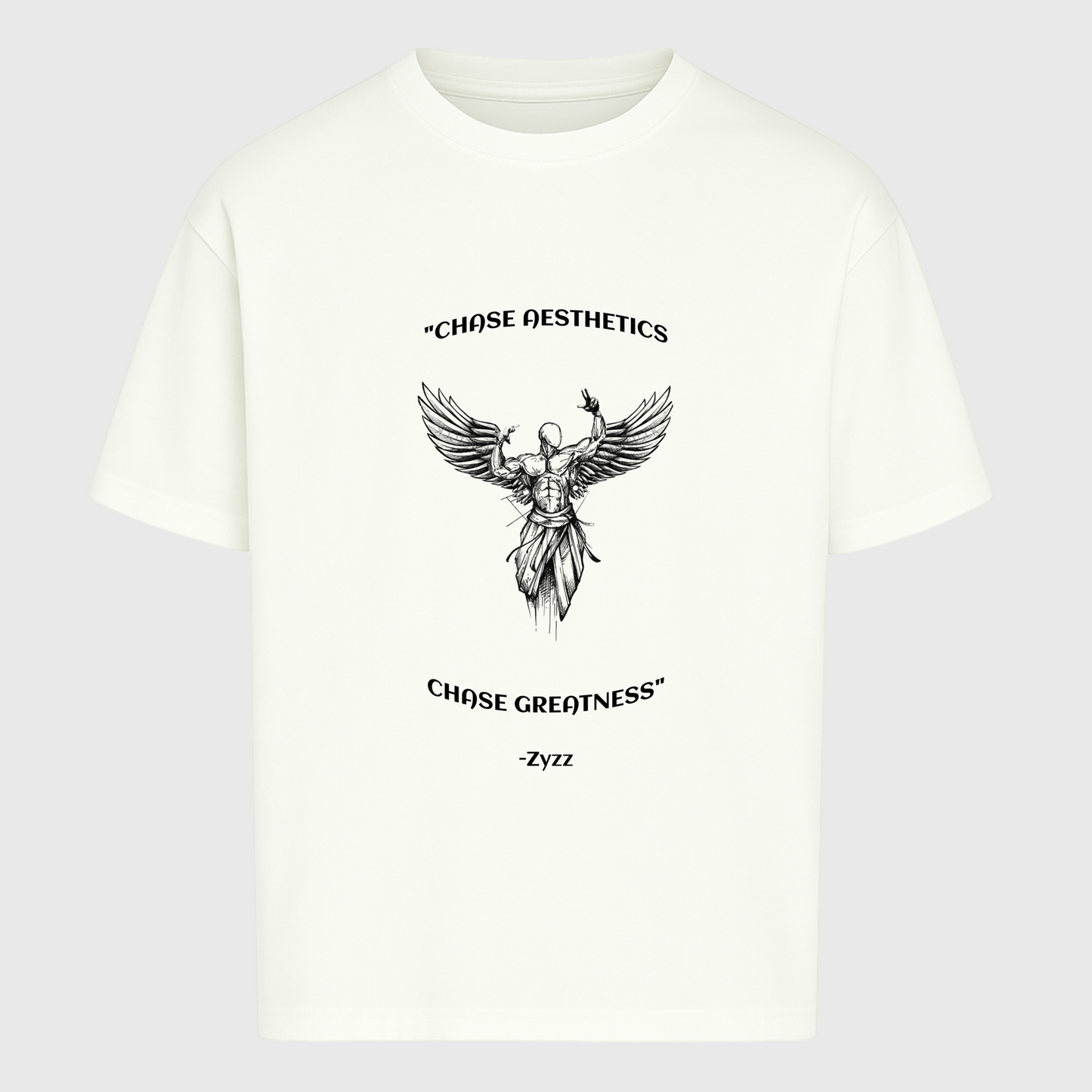 ZYZZ - "CHASE AESTHETICS, CHASE GREATNESS" - OVERSIZED SHIRT