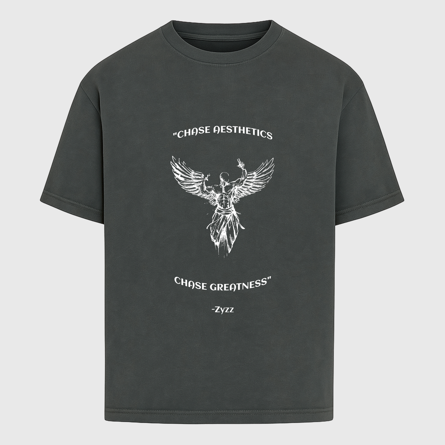 ZYZZ - "CHASE AESTHETICS, CHASE GREATNESS" - OVERSIZED SHIRT